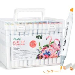Ohuhu Dual Tip Water-Based Art Markers for Vibrant Illustrations -Ohuhu Store 117 water based markers