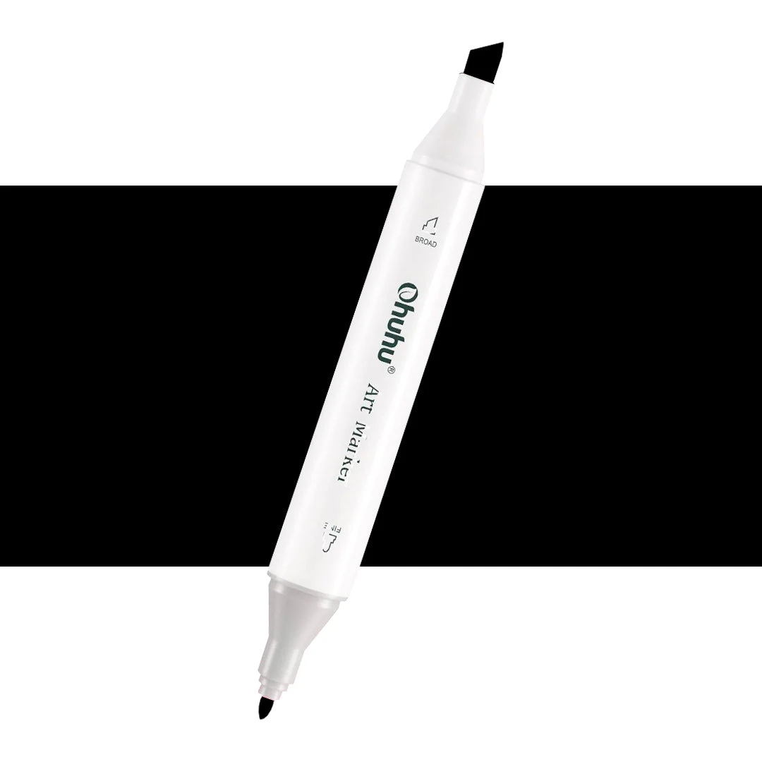 Ohuhu Oahu Series Individual Marker - #120 Black (Fine & Chisel Dual Tip) 3 Ohuhu Oahu Series Individual Marker - #120 Black (Fine & Chisel Dual Tip)
