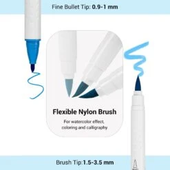 Ohuhu Dual Brush Pen Art Markers - Professional Fine and Brush Tip Set -Ohuhu Store 16258282605010