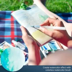 Ohuhu Watercolor Brush Markers Set - 24 Vibrant Colors for Art & Lettering -Ohuhu Store 16266840367332