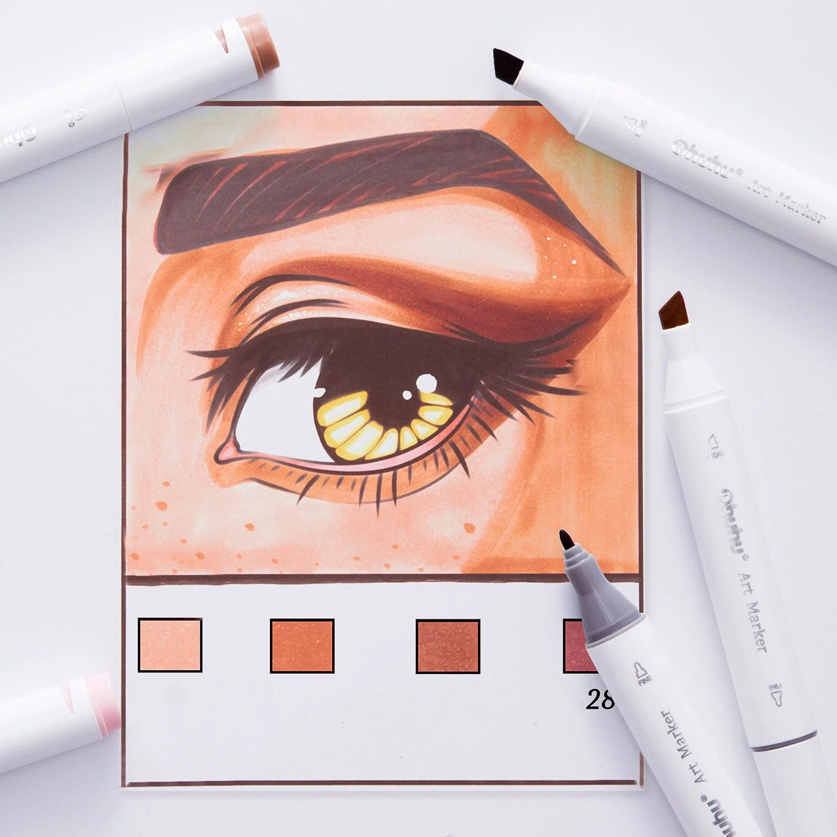 Ohuhu Oahu Series 36 Skin Tone Alcohol Art Markers with Dual Tips 12 Ohuhu Oahu Series 36 Skin Tone Alcohol Art Markers with Dual Tips - Image 10