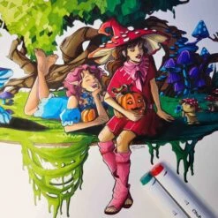 Ohuhu Oahu 320 Colors Dual Tip Alcohol Art Markers with Carrying Case -Ohuhu Store 16460366367697 scaled 1