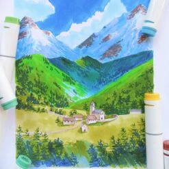 Ohuhu Oahu 100 Colors Dual Tip Alcohol Art Markers with Carrying Case 21 Ohuhu Oahu 100 Colors Dual Tip Alcohol Art Markers with Carrying Case -Ohuhu Store 16460385623586