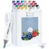 Ohuhu Kaala Series 24 Basic Colors Dual Tip Alcohol Art Markers -Ohuhu Store 24basiccolor 2