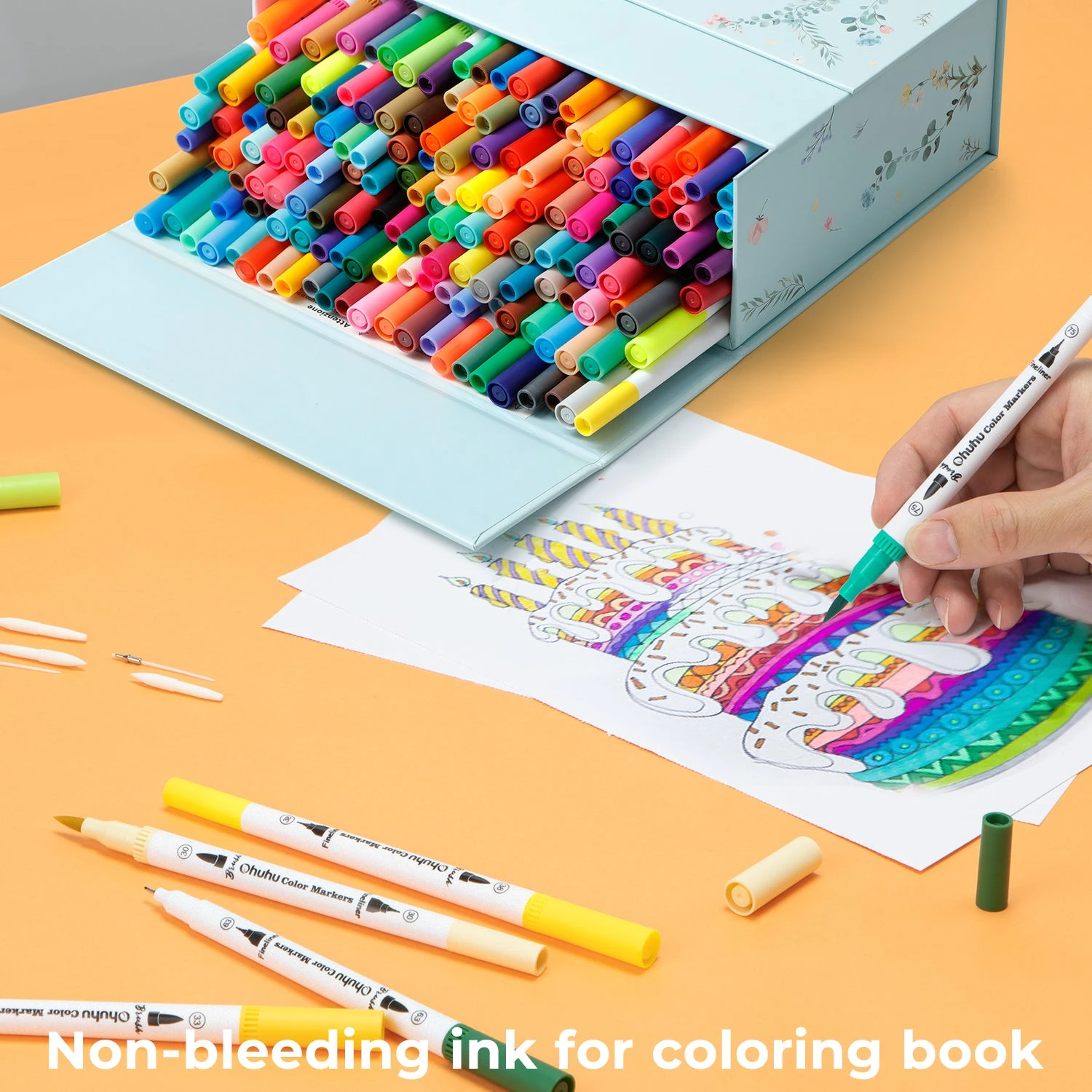 Ohuhu Maui 160 Colors Dual Tips Water-Based Art Markers 8 Ohuhu Maui 160 Colors Dual Tips Water-Based Art Markers - Image 6