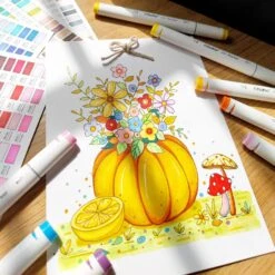 Ohuhu Oahu 40-Color Dual Tip Alcohol Art Markers with Carrying Case -Ohuhu Store 81rvhp0NCaL