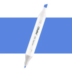 Ohuhu Oahu B572 / BV013 Individual Marker - Fine & Chisel Dual Tip, Capri Blue