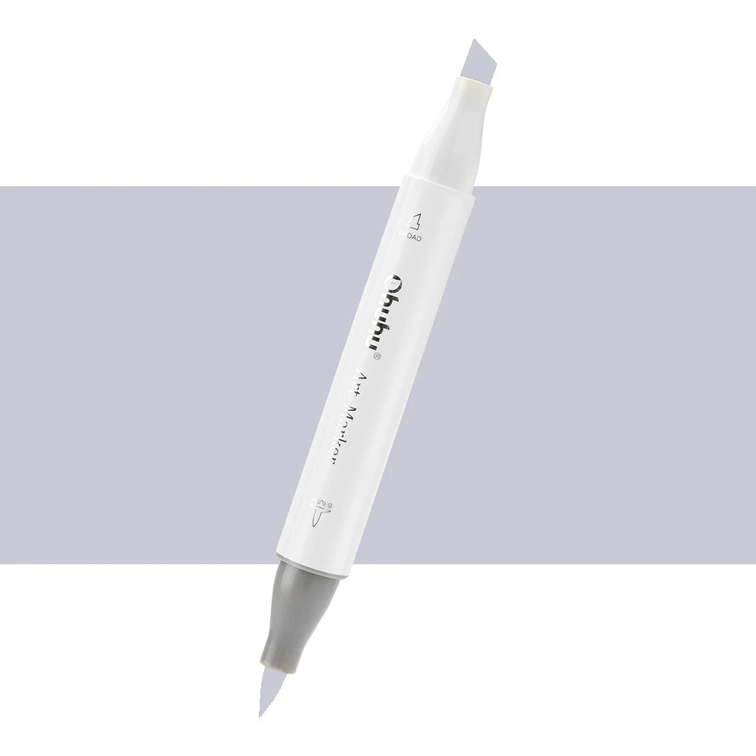 Ohuhu Honolulu BG060 Deep Cool Grey Individual Marker - Brush & Chisel Dual Tip 3 Ohuhu Honolulu BG060 Deep Cool Grey Individual Marker - Brush & Chisel Dual Tip