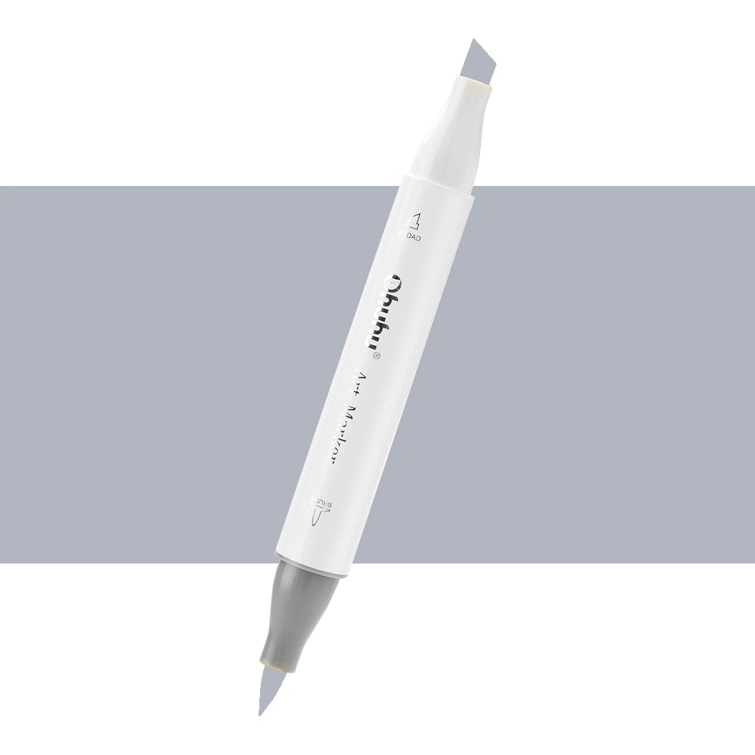 Ohuhu Honolulu Individual Marker - Dual Tip Brush & Chisel (CG5 / CG17) 3 Ohuhu Honolulu Individual Marker - Dual Tip Brush & Chisel (CG5 / CG17)