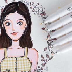 Ohuhu Maui 36 Skin Tone Colors Dual Tip Art Markers (Brush & Fineliner) -Ohuhu Store Detail 10