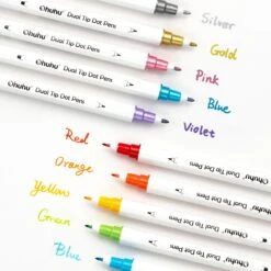 Ohuhu 24-Color Calligraphy Brush & Dot Marker Pens for Art & Lettering -Ohuhu Store Dot Marker Pens 7