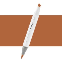 Ohuhu Honolulu Series Individual Art Marker - E260 Leather / YR314 (Brush & Chisel)