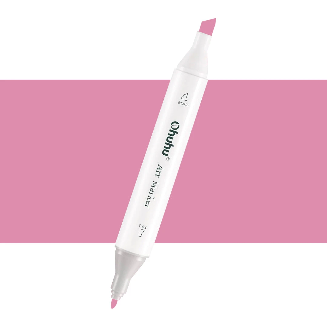 Ohuhu Oahu E355 Individual Marker - Fine & Chisel Dual Tip (Madder Red) 3 Ohuhu Oahu E355 Individual Marker - Fine & Chisel Dual Tip (Madder Red)