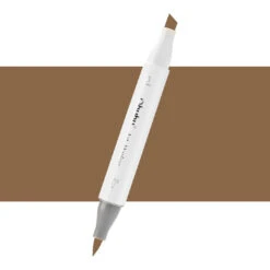 Ohuhu Honolulu Series Individual Marker - E370 Light Walnut (Brush & Chisel)