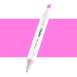 Ohuhu Oahu Series Individual Marker - Fluorescent Pink (Fine & Chisel)