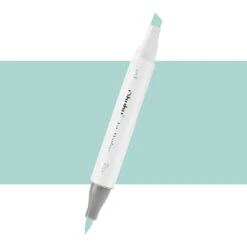 Ohuhu Honolulu G322 / BG04 Dual Tip Marker - Brush & Chisel, Pale Aqua Mint