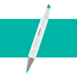 Ohuhu Honolulu G4 Individual Marker, Brush & Chisel Tip - Mint Green Light