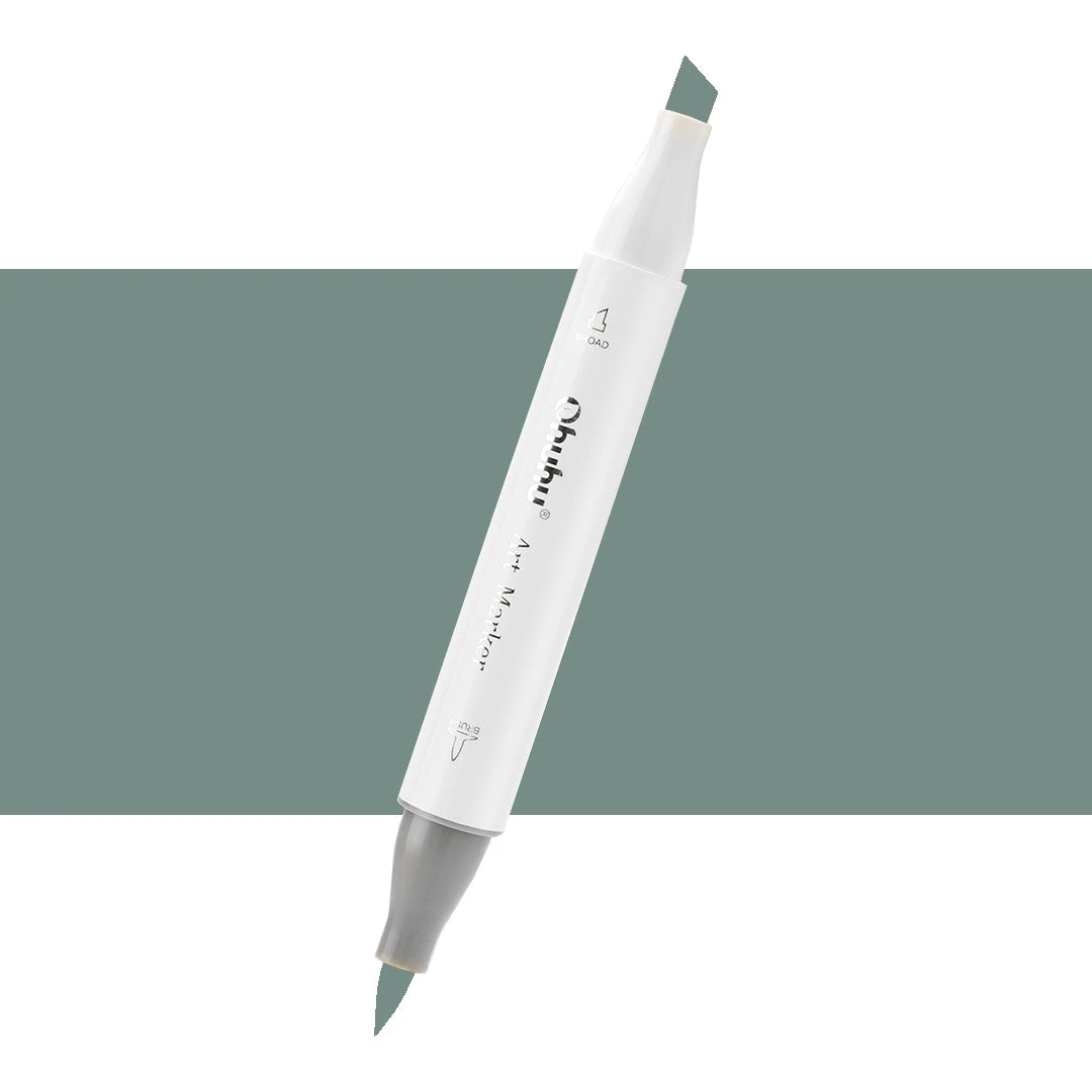 Ohuhu Honolulu GG5 Green Grey Dual Tip Alcohol Marker (Brush & Chisel) 3 Ohuhu Honolulu GG5 Green Grey Dual Tip Alcohol Marker (Brush & Chisel)