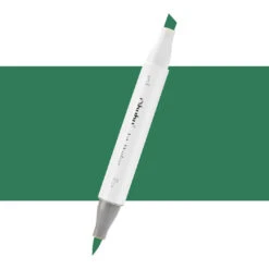 Ohuhu Honolulu GY43 Deep Olive Green Marker - Brush & Chisel Dual Tip