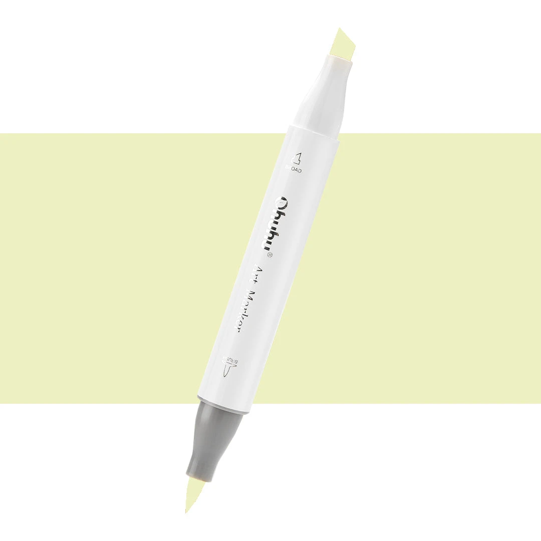 Ohuhu Honolulu GY7 Sugarcane Individual Marker - Dual Brush & Chisel Tip 3 Ohuhu Honolulu GY7 Sugarcane Individual Marker - Dual Brush & Chisel Tip