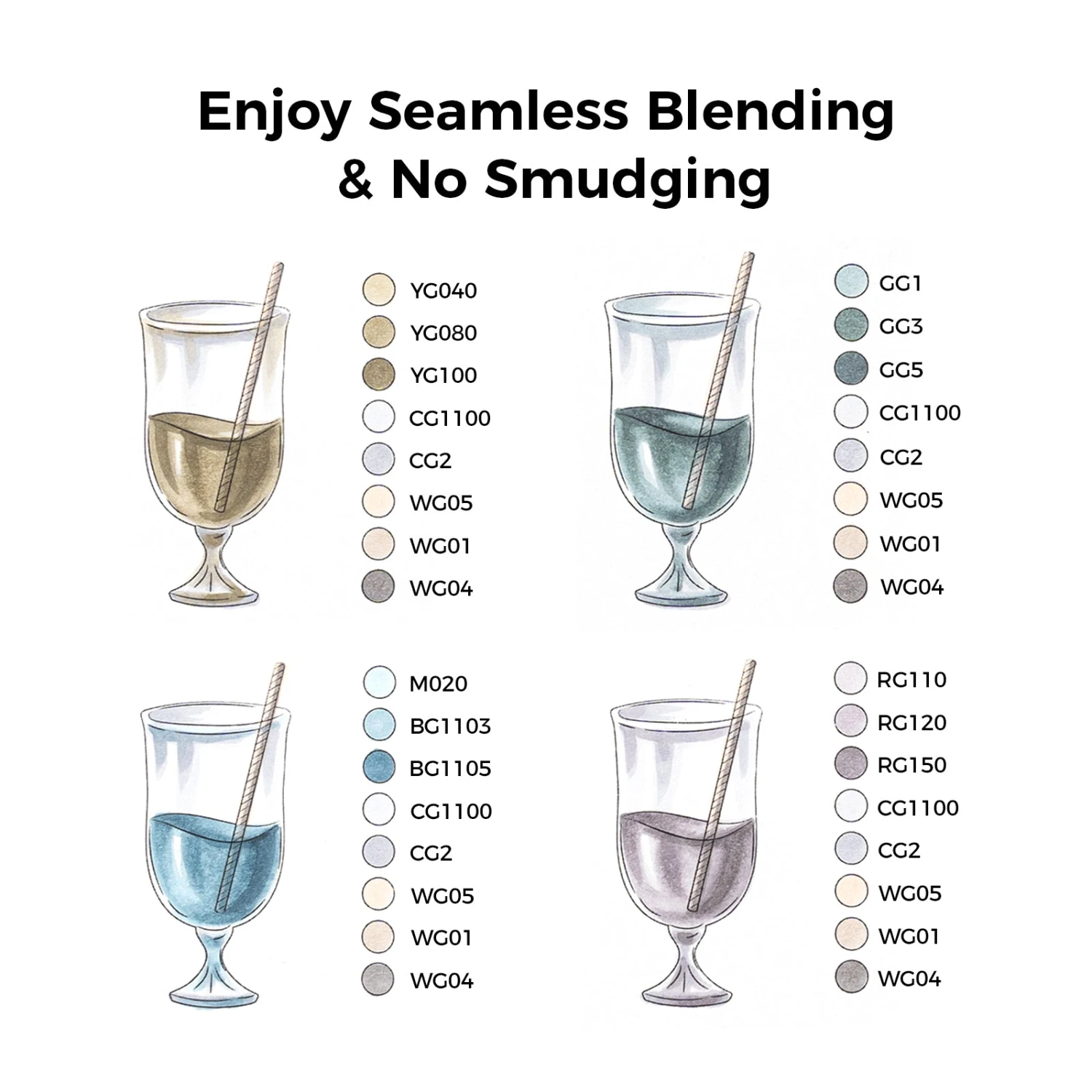 Ohuhu Honolulu Series: Professional Alcohol-based Brush & Chisel Markers 22 Ohuhu Honolulu Series: Professional Alcohol-based Brush & Chisel Markers - Image 20