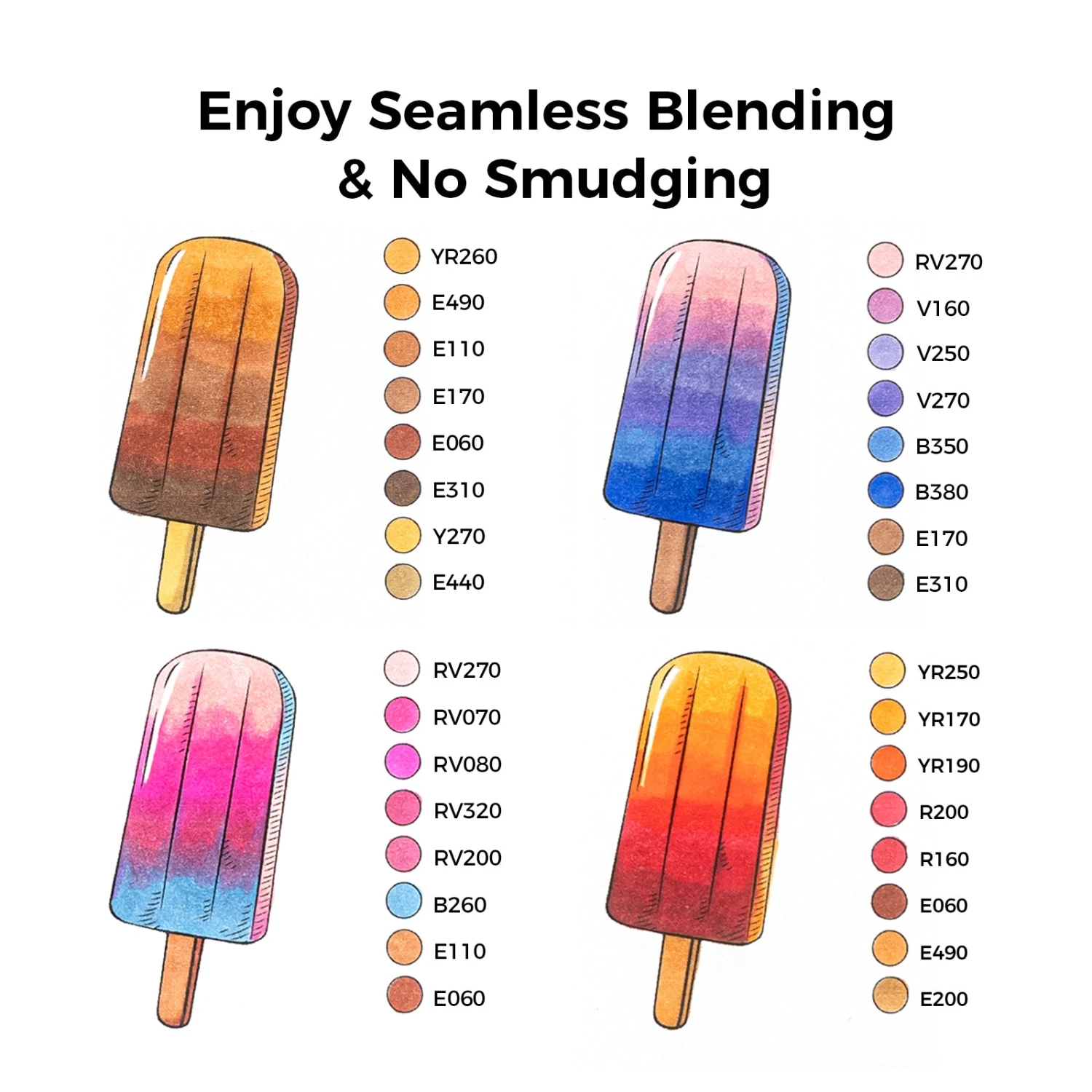 Ohuhu Honolulu 48 Mid-tone Colors Alcohol Markers with Dual Brush & Chisel Tips 9 Ohuhu Honolulu 48 Mid-tone Colors Alcohol Markers with Dual Brush & Chisel Tips - Image 7