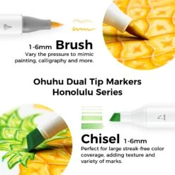 Ohuhu Honolulu 24 Basic Colors Dual Tips Alcohol Art Markers Set -Ohuhu Store Honolulu Honolulub A 4 7a0968ba 5683 4c5e a9ac 1c5f8ebb3095