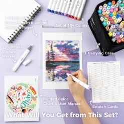 Ohuhu Honolulu 104-Color Dual Tip Alcohol Art Markers with Brush & Chisel 35 Ohuhu Honolulu 104-Color Dual Tip Alcohol Art Markers with Brush & Chisel -Ohuhu Store Honolulu104Colors 1 6a21b5bd 739a 4786 8494 f74650287a20