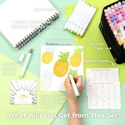 Ohuhu Honolulu Series 120-Color Dual Tip Alcohol Art Markers -Ohuhu Store Honolulu120Basic 1 788cbe12 75c6 4a34 ad94 11bf8641a006