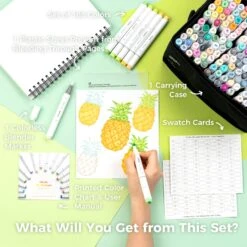 Ohuhu Honolulu 168 Colors Dual Tips Alcohol Art Markers - Professional Artist Set -Ohuhu Store Honolulu168Basic 1 97dc5730 0276 4936 bb0a 0ad6658458d5