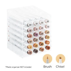 Ohuhu Honolulu 24 Skin Tone Colors Dual Tip Portrait Alcohol Art Markers