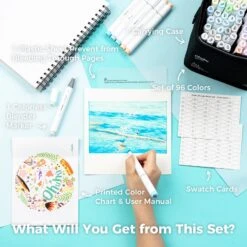 Ohuhu Honolulu 96 Pastel Colors Alcohol Art Markers - Sweetness & Blossoming -Ohuhu Store Honolulu96Pastel 1 5ca2a02d 97c6 4977 8666 27f8c882528d