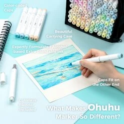 Ohuhu Honolulu 96 Pastel Colors Alcohol Art Markers - Sweetness & Blossoming -Ohuhu Store Honolulu96Pastel 2 2f8cf6a4 cf10 4fe4 8b8c 2c0910cecdce