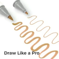 Ohuhu Honolulu 24 Skin Tone Colors Dual Tip Portrait Alcohol Art Markers -Ohuhu Store HonoluluB skin 4 1