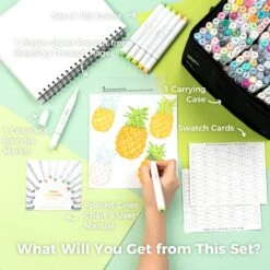 Ohuhu Honolulu 168 Colors Dual Tips Alcohol Art Markers - Professional Artist Set -Ohuhu Store HonoluluB168Basic 1 fb5d7fd6 220c 4973 a845 bba1e3176d67