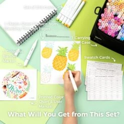 Ohuhu Honolulu 216 Colors Dual Tip Alcohol Art Markers Set 33 Ohuhu Honolulu 216 Colors Dual Tip Alcohol Art Markers Set -Ohuhu Store HonoluluB216Basic 1 df037211 b37e 4f31 86cb 32fca2286a35