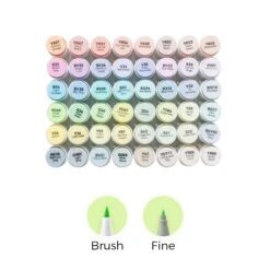 Ohuhu Honolulu Blossoming 48-Color Pastel Dual Tip Alcohol Markers -Ohuhu Store Honolulu 48 pastel blossoming v2 3