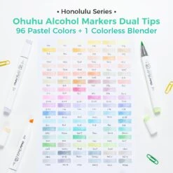 Ohuhu Honolulu 96 Pastel Colors Alcohol Art Markers - Sweetness & Blossoming -Ohuhu Store Honolulu 96 Pastel 1 v2