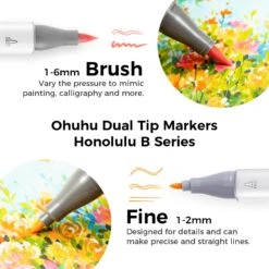 Ohuhu Honolulu 48 Mid-tone Colors Alcohol Markers with Dual Brush & Chisel Tips 29 Ohuhu Honolulu 48 Mid-tone Colors Alcohol Markers with Dual Brush & Chisel Tips -Ohuhu Store Honolulu B 48 mid tone c77ea783 e702 4dc8 b948 19dd2ed6da6e
