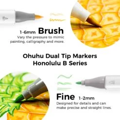 Ohuhu Honolulu 72 Colors Dual Tip Alcohol Art Markers with Carrying Case -Ohuhu Store Honolulu B basic 71398a5b fd87 43b6 bfd7 71a9fb38f0ab 2