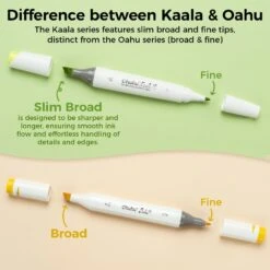 Ohuhu Kaala 60-Color Landscape Tone Alcohol Art Markers - Dual Tip -Ohuhu Store Kaala 24 60 color 2 2