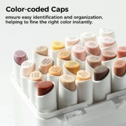 Ohuhu Kaala Dual Tip Alcohol Markers - 24 Professional Skin Tone Set 35 Ohuhu Kaala Dual Tip Alcohol Markers - 24 Professional Skin Tone Set -Ohuhu Store Kaala 24 SkinTone 5