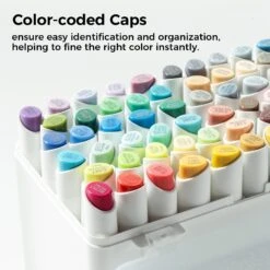 Ohuhu Kaala 60-Color Landscape Tone Alcohol Art Markers - Dual Tip -Ohuhu Store Kaala Landscapetone 60 color 5 1