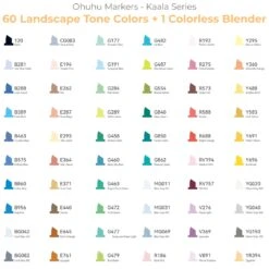 Ohuhu Kaala 60-Color Landscape Tone Alcohol Art Markers - Dual Tip -Ohuhu Store LandscapeTone8 801645a1 262a 4de3 aae3 2badfbe851a6