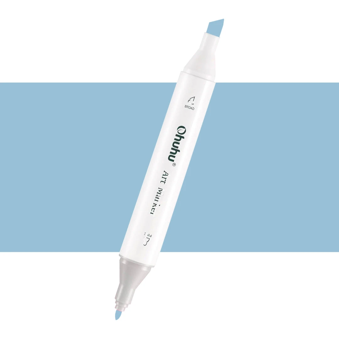 Ohuhu Oahu Series MG069 Blue Grey Individual Marker, Dual Tip Fine & Chisel 3 Ohuhu Oahu Series MG069 Blue Grey Individual Marker, Dual Tip Fine & Chisel