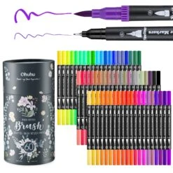 Ohuhu Maui Dual Tip Water-Based Art Markers - 60 Vibrant Colors Set -Ohuhu Store Maui 60 Colors black 2 aec06226 cf6d 4f72 bdd9 3950a68dd08f
