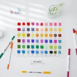 Ohuhu Maui Dual Tip Water-Based Art Markers - 60 Vibrant Colors Set -Ohuhu Store Maui 60 Colors white 1 2e888975 139e 4ebb b23f 83178aabeb04