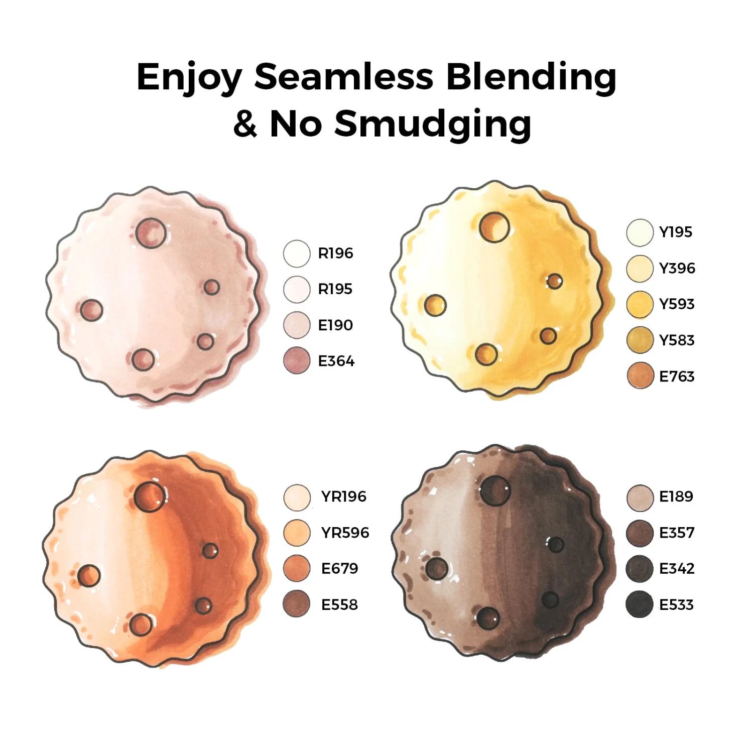 Ohuhu Oahu Series 36 Skin Tone Alcohol Art Markers with Dual Tips 5 Ohuhu Oahu Series 36 Skin Tone Alcohol Art Markers with Dual Tips - Image 3