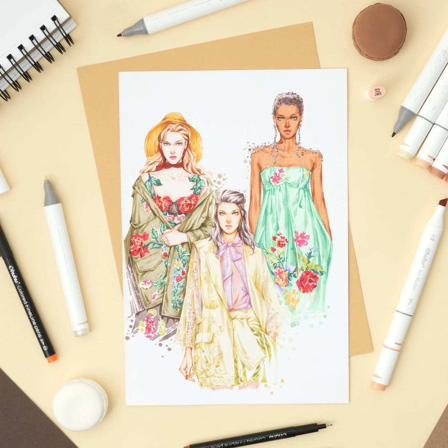 Ohuhu Oahu Series 36 Skin Tone Alcohol Art Markers with Dual Tips 4 Ohuhu Oahu Series 36 Skin Tone Alcohol Art Markers with Dual Tips - Image 2