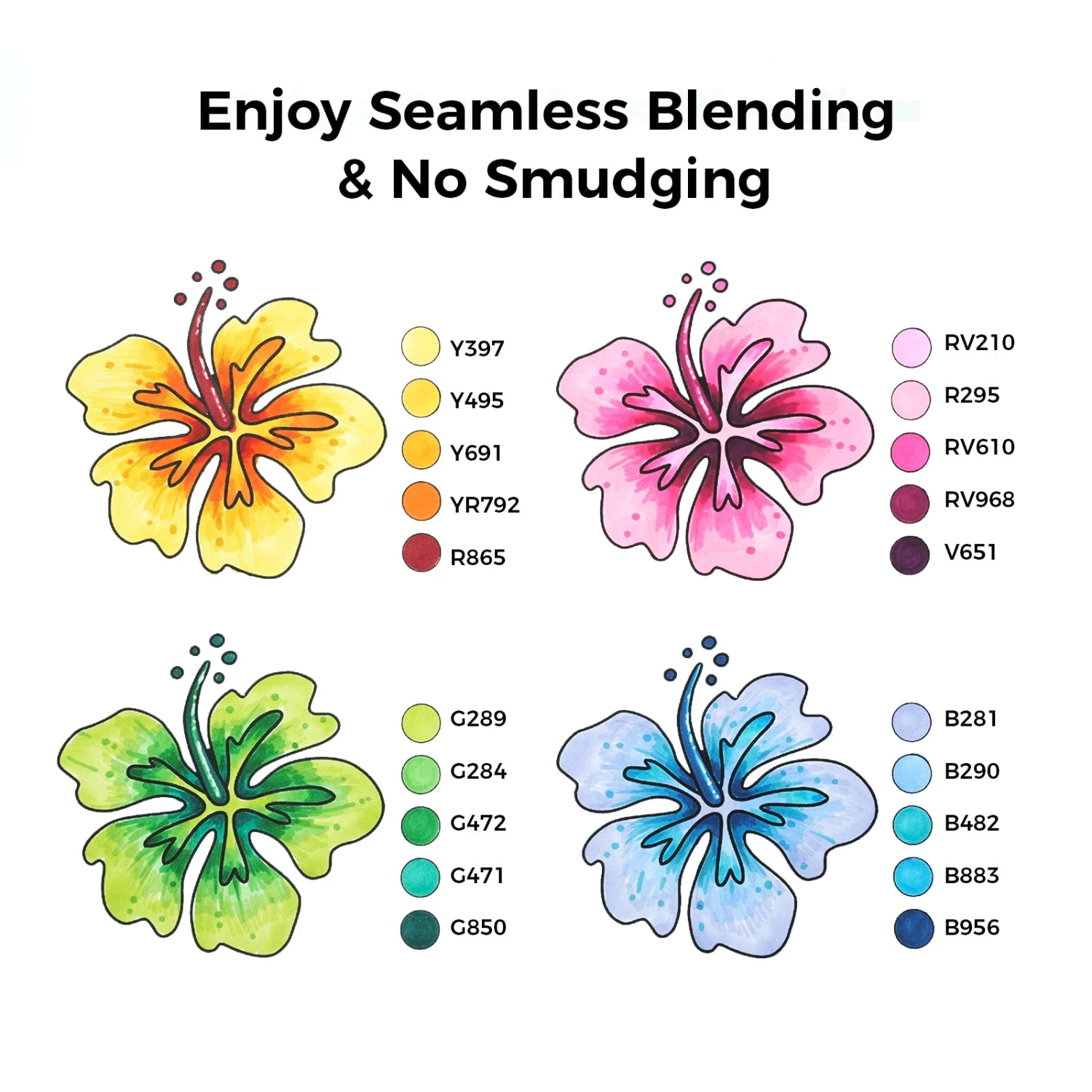 Ohuhu Oahu 100 Colors Dual Tip Alcohol Art Markers with Carrying Case 5 Ohuhu Oahu 100 Colors Dual Tip Alcohol Art Markers with Carrying Case - Image 3